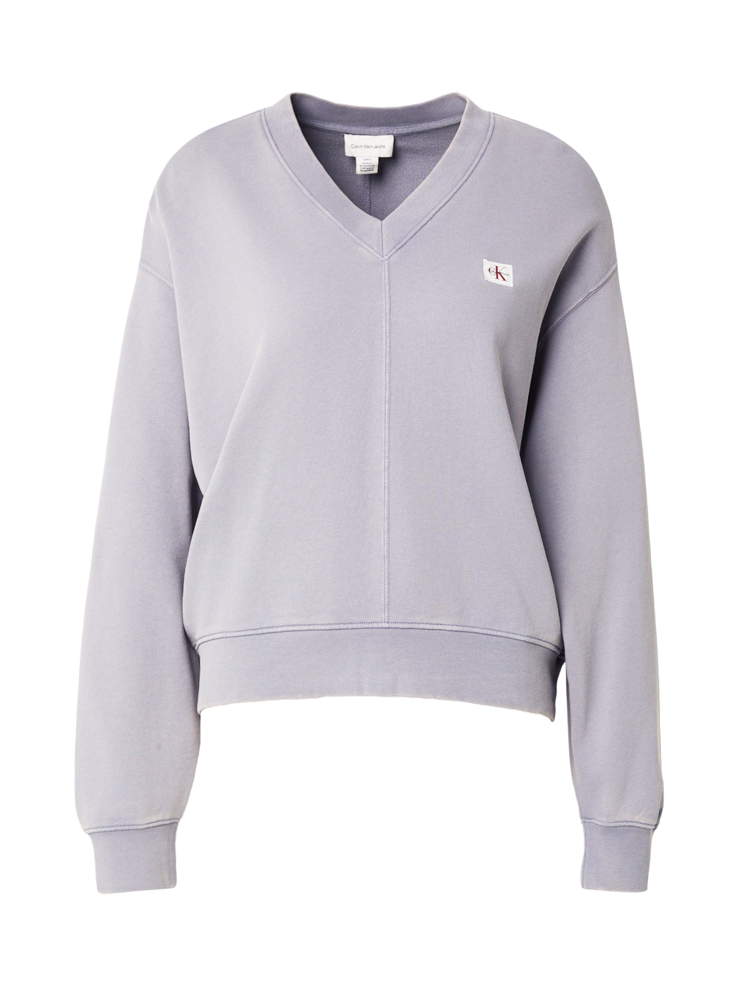 Calvin Klein Jeans Regular Trui in Grijs: voorkant