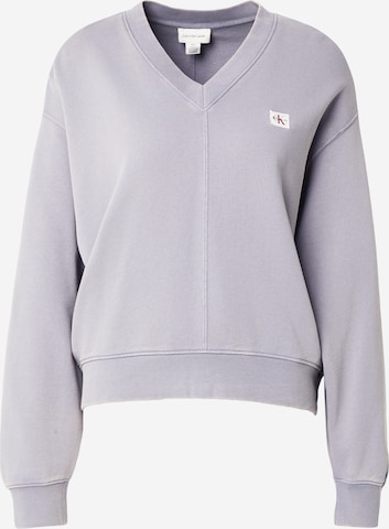 Calvin Klein Jeans Regular Trui in Grijs: voorkant