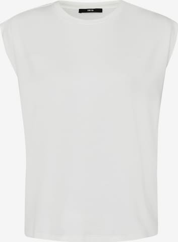 zero Shirt mit Rundhalsausschnitt in Weiß: predná strana