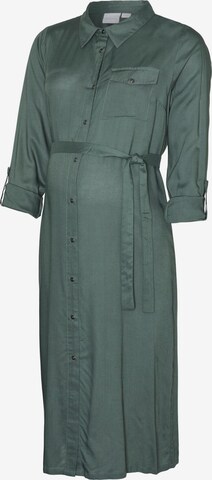 MAMALICIOUS Платье-рубашка 'Mercy Lia' в Зеленый: спереди