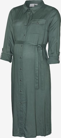 Robe-chemise 'Mercy Lia' MAMALICIOUS en vert : devant