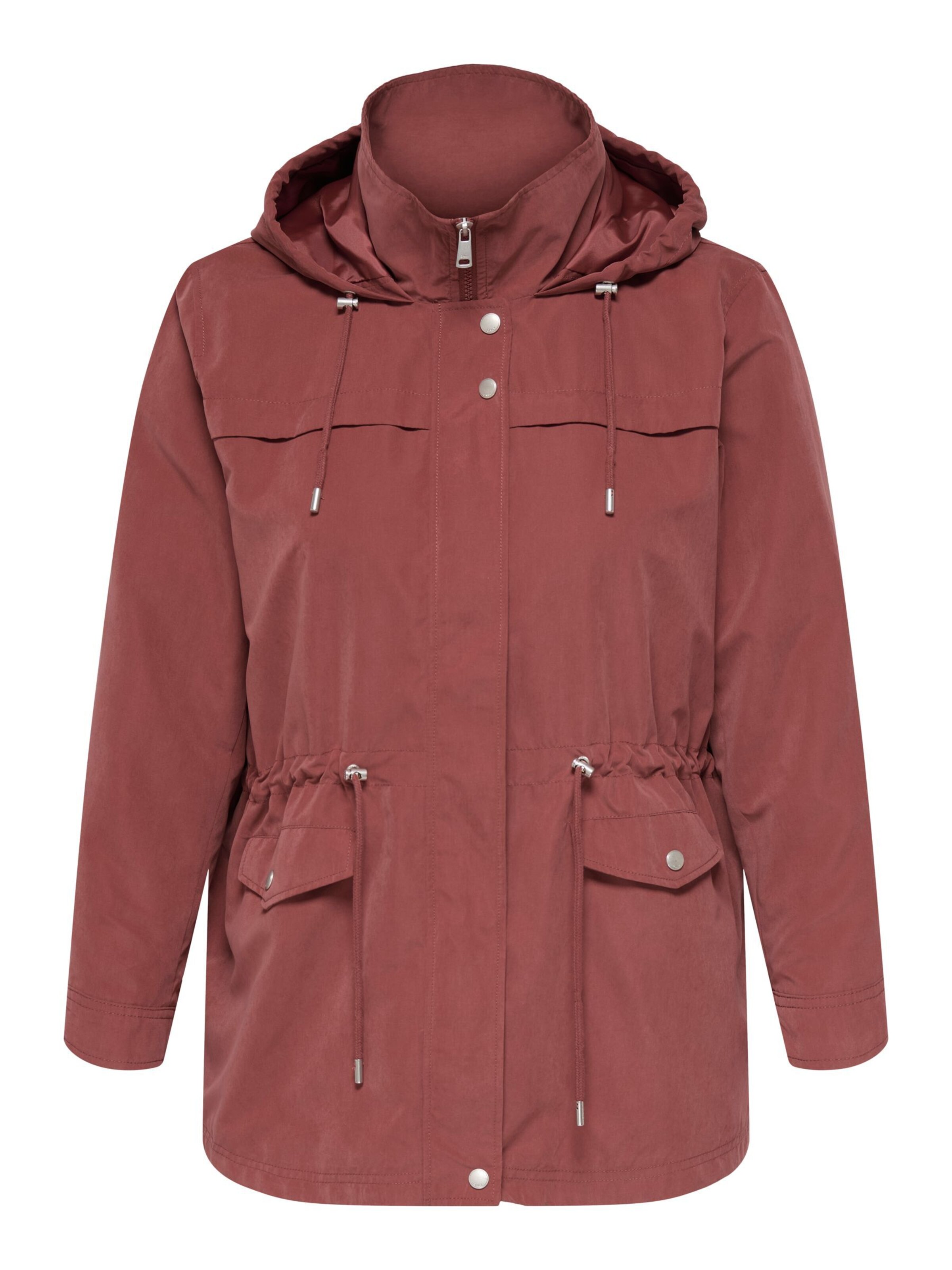 Veste mi-saison 'Starline Spring' ONLY Carmakoma en rouge : devant