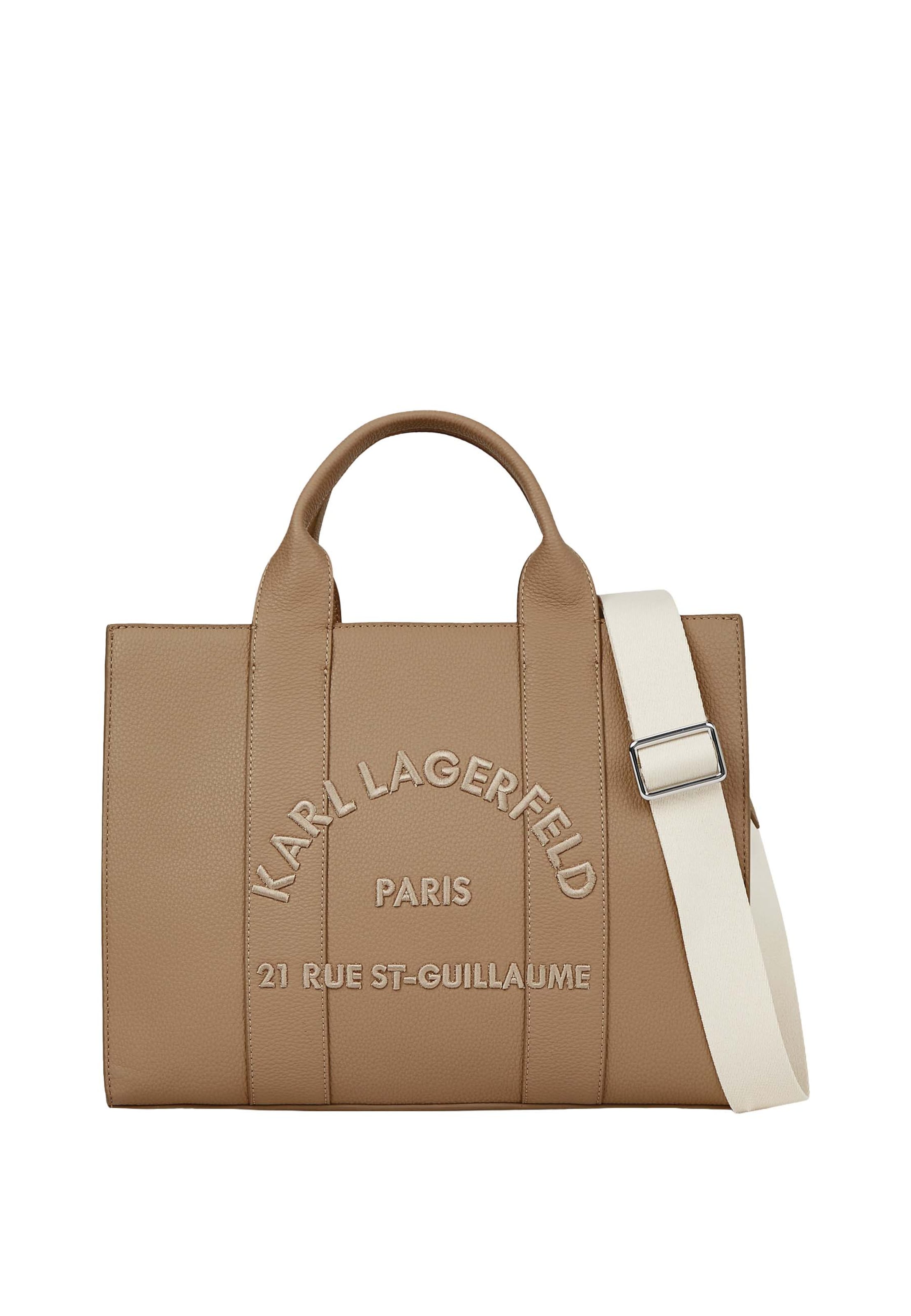 Sacs à main 'Rue St-Guillaume' Karl Lagerfeld en marron : devant