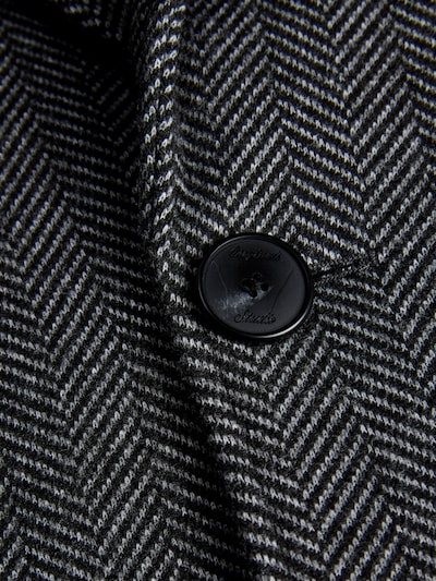 JACK & JONES Manteau mi-saison 'JORSALAMANCO' en S en brun foncé / blanc, Vue avec produit