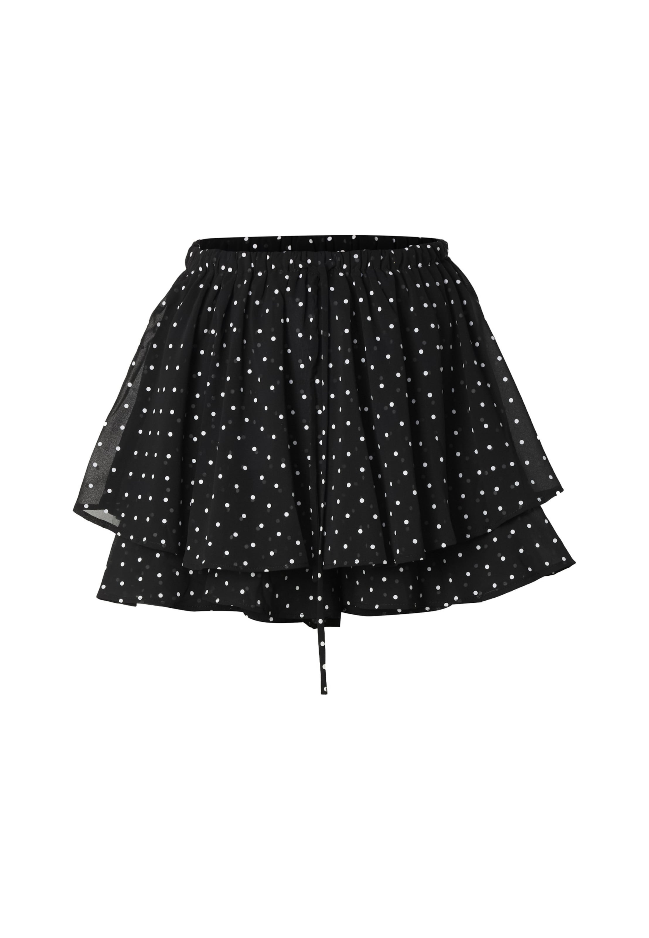 Estelou Szoknyák 'Polka' - fekete: elől