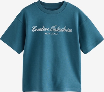 T-Shirt Next en bleu : devant