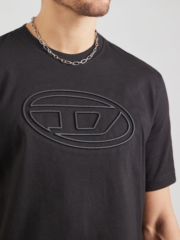 DIESEL Футболка 'T-ADJUST-BIGOVAL' в Черный