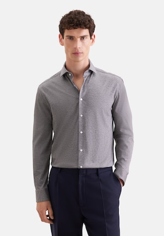 Coupe regular Chemise business SEIDENSTICKER en gris : devant