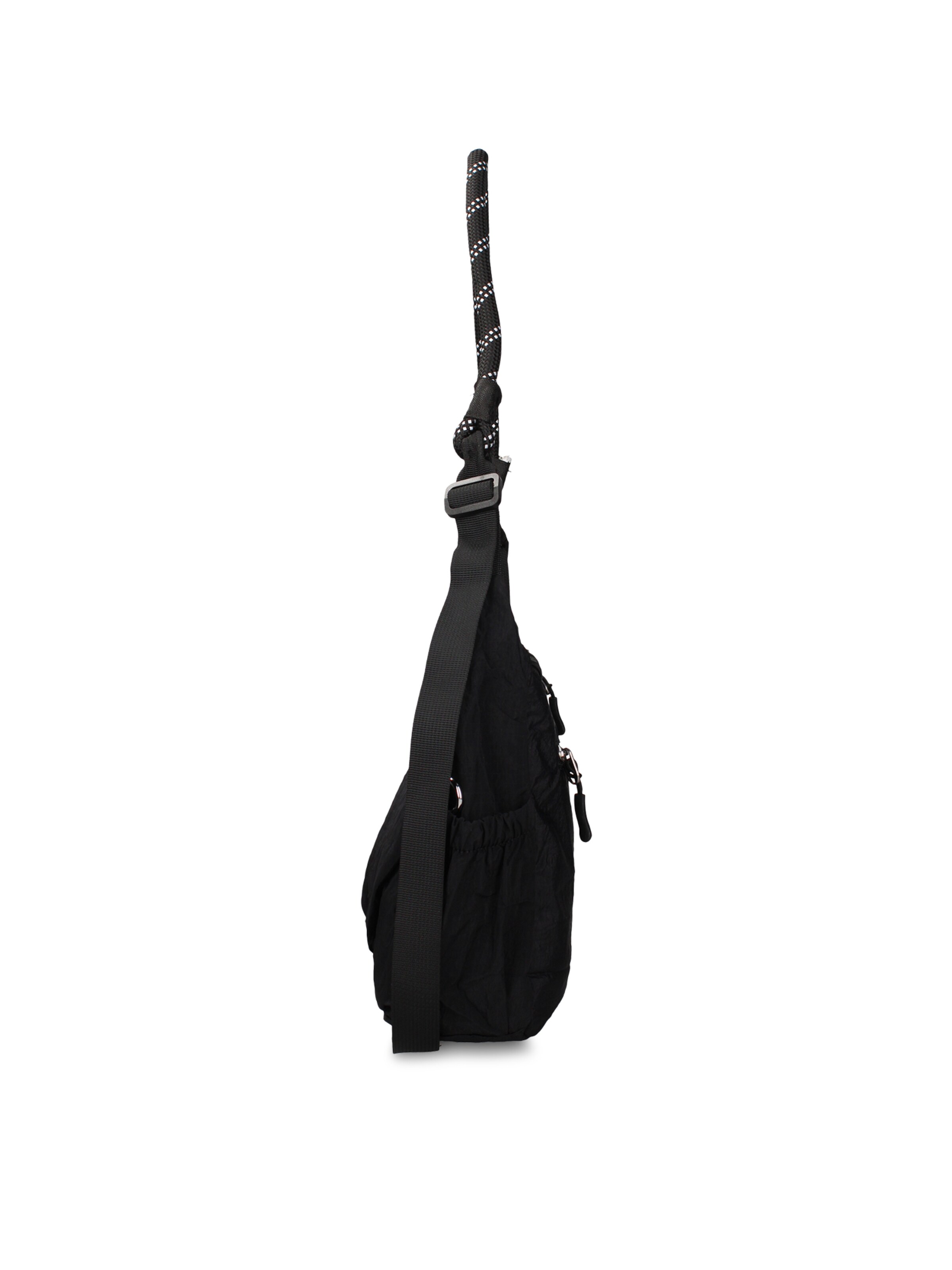 Borsa a spalla 'Borsa a Spalla Donna Gianmarco Venturi Pelle Vegana PU con Zip' di GianMarco Venturi in nero