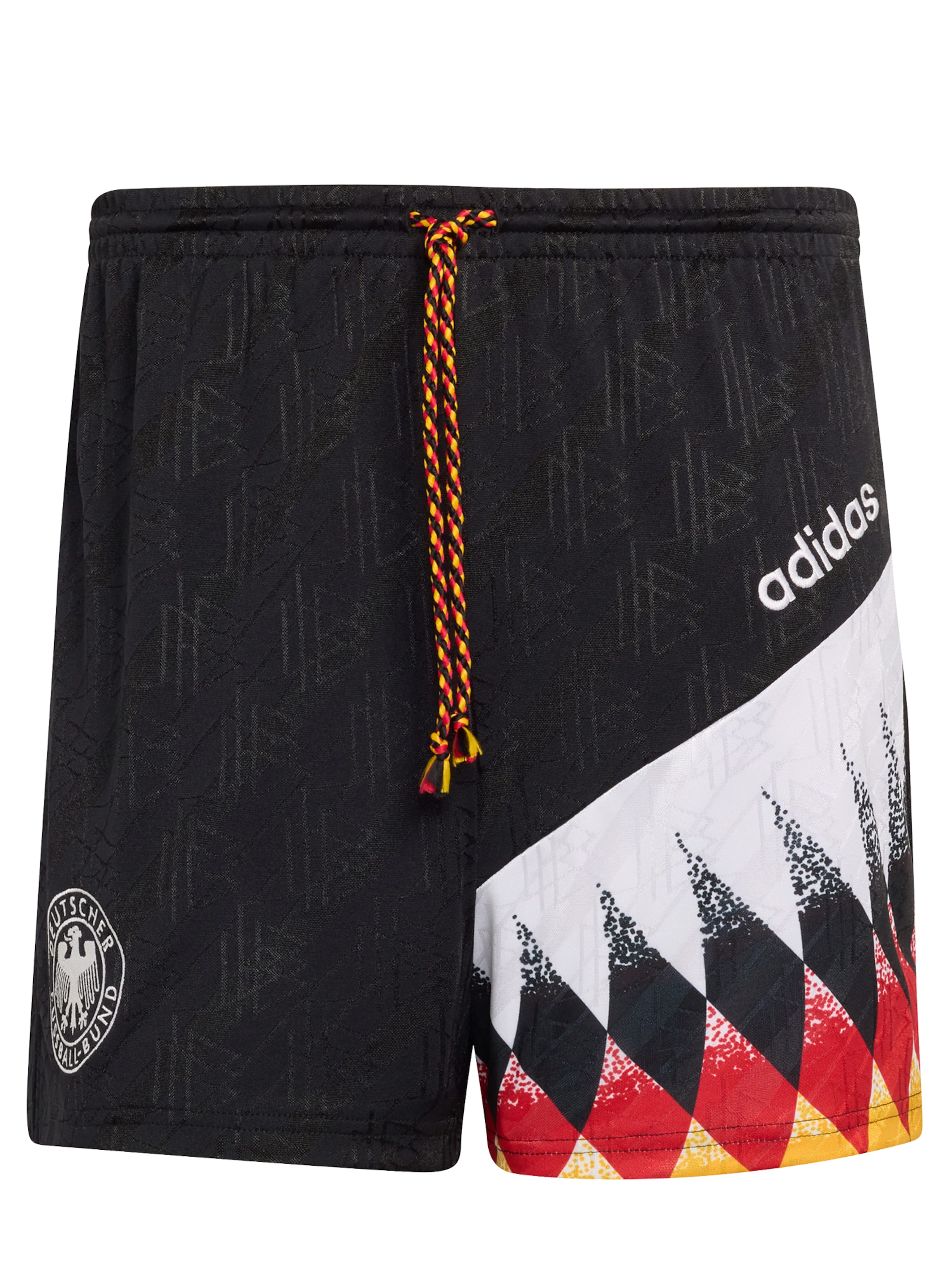 ADIDAS PERFORMANCE Short Home  DFB 94' in XS in gelb / rot / schwarz, Produktansicht