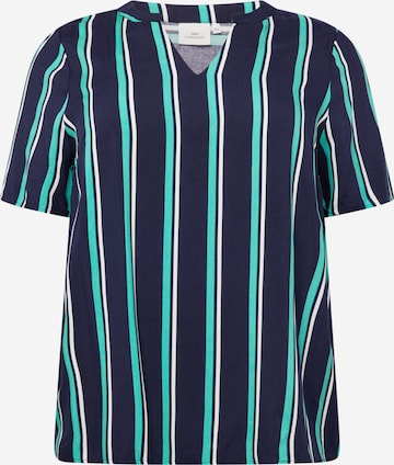 ONLY Carmakoma Μπλούζα 'CARBABOOST' σε μπλε: μπροστά