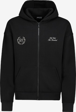 Sublevel Sweatjacke in Schwarz: Vorderseite