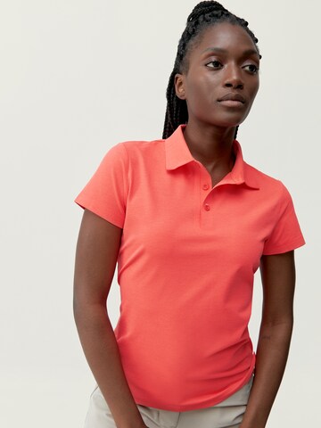 T-shirt fonctionnel 'Open' Born Living Yoga en orange : devant