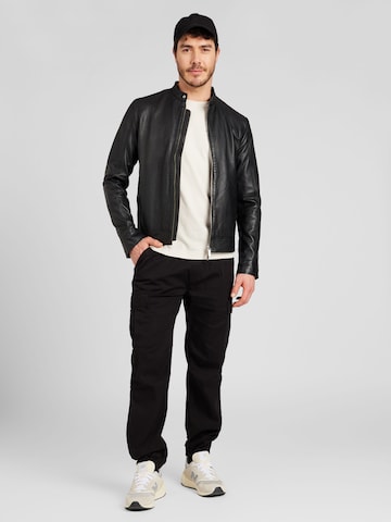 HOLLISTER Конический (Tapered) Брюки-карго в Черный