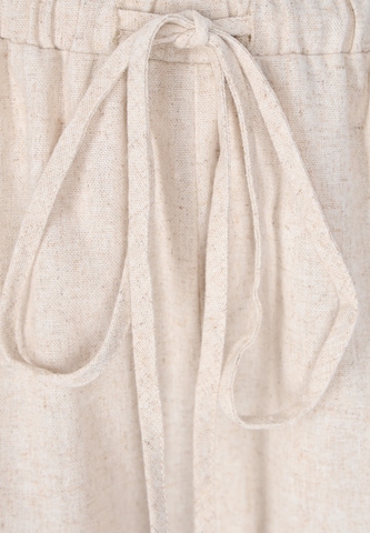 usha WHITE LABEL - Loosefit Pantalón en beige