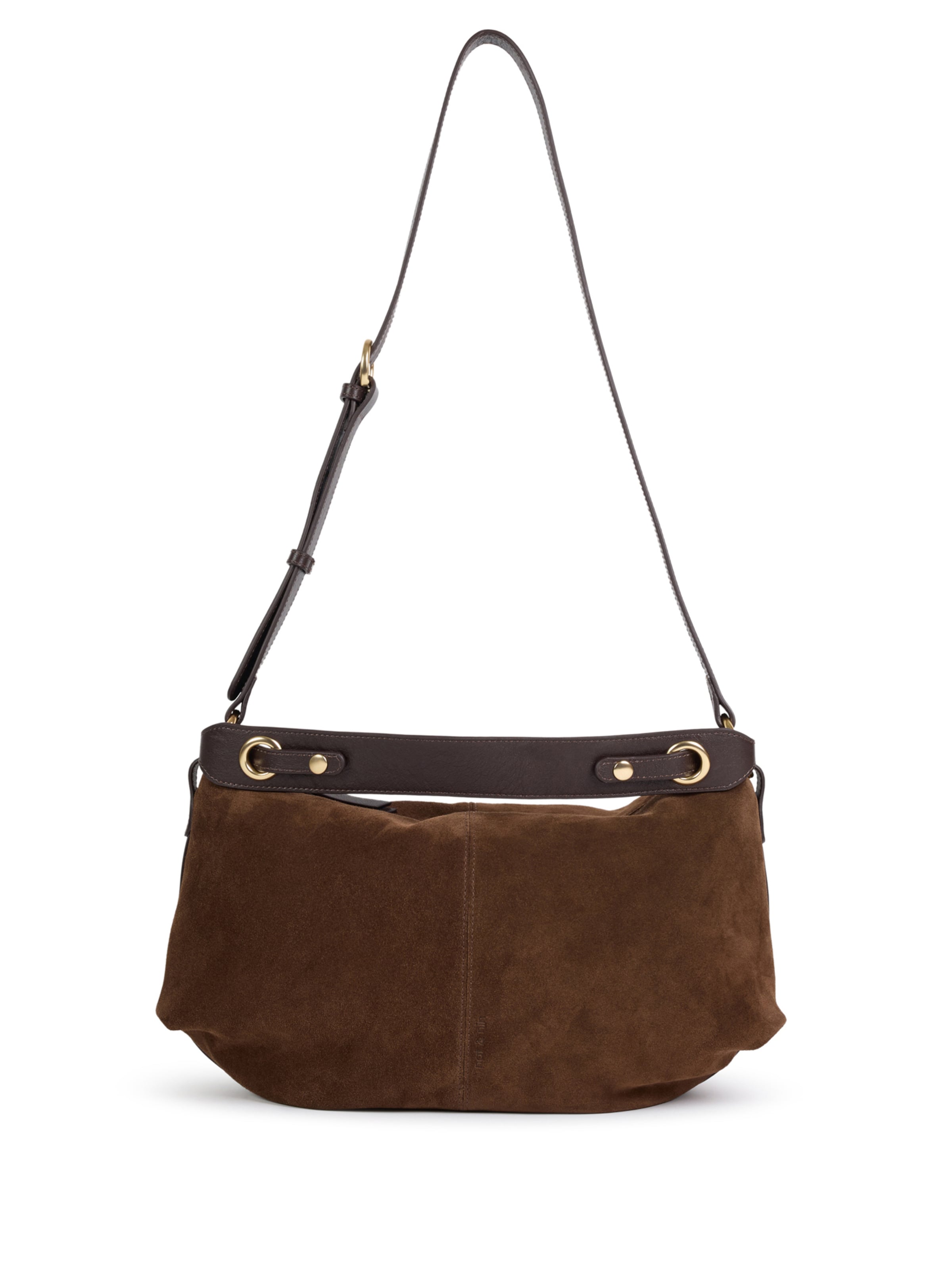 Nat&Nin Schoudertas 'Hera' in Bruin: voorkant