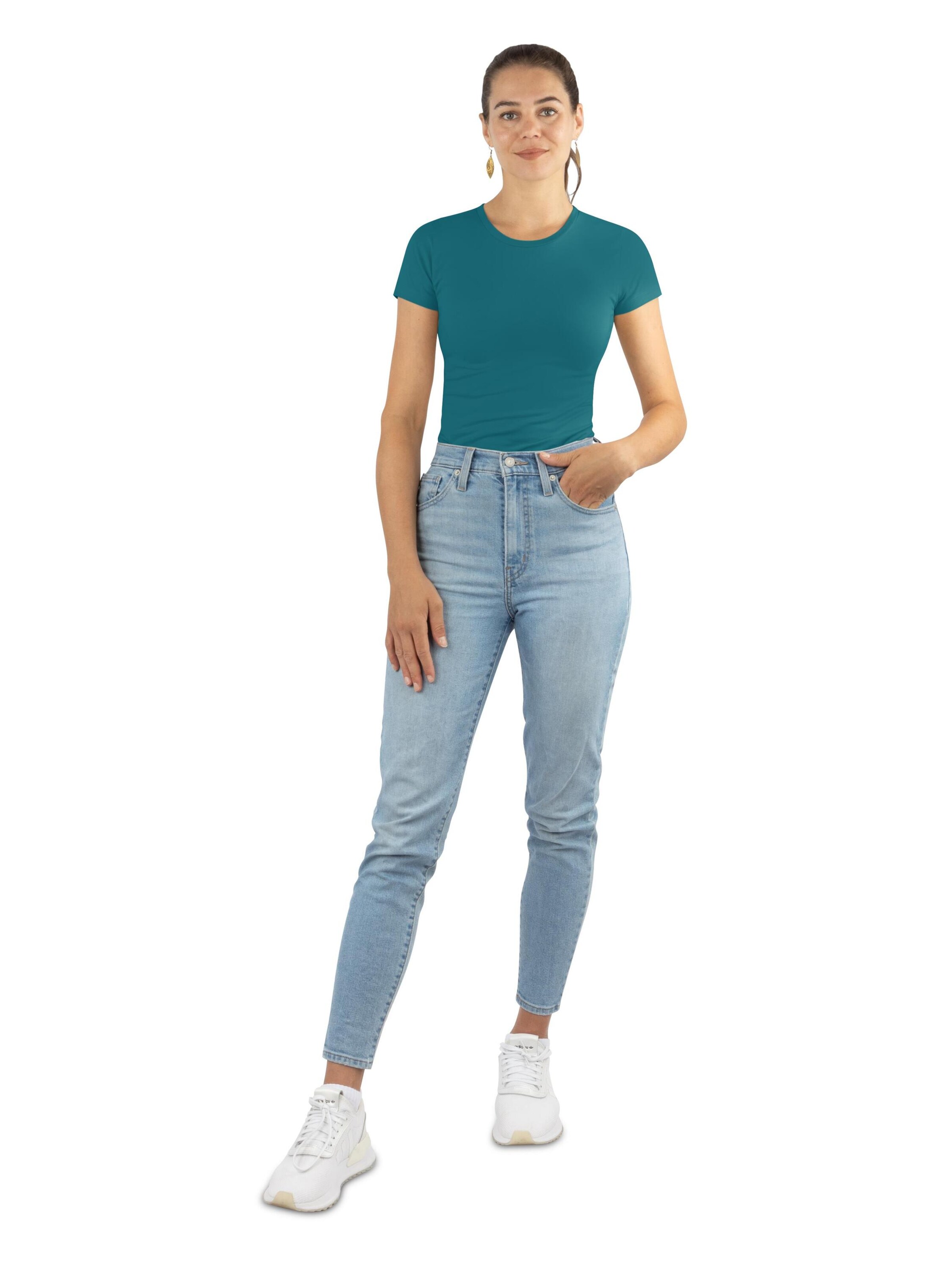 Janice Shirt 'Nice' in Blauw