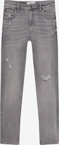 Pull&Bear Normalny krój Jeansy w kolorze szary: przód
