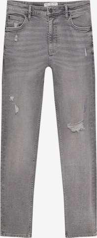 Pull&Bear Regular Jeans in Grey: front