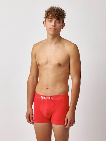 SNOCKS Boxershorts in Rot