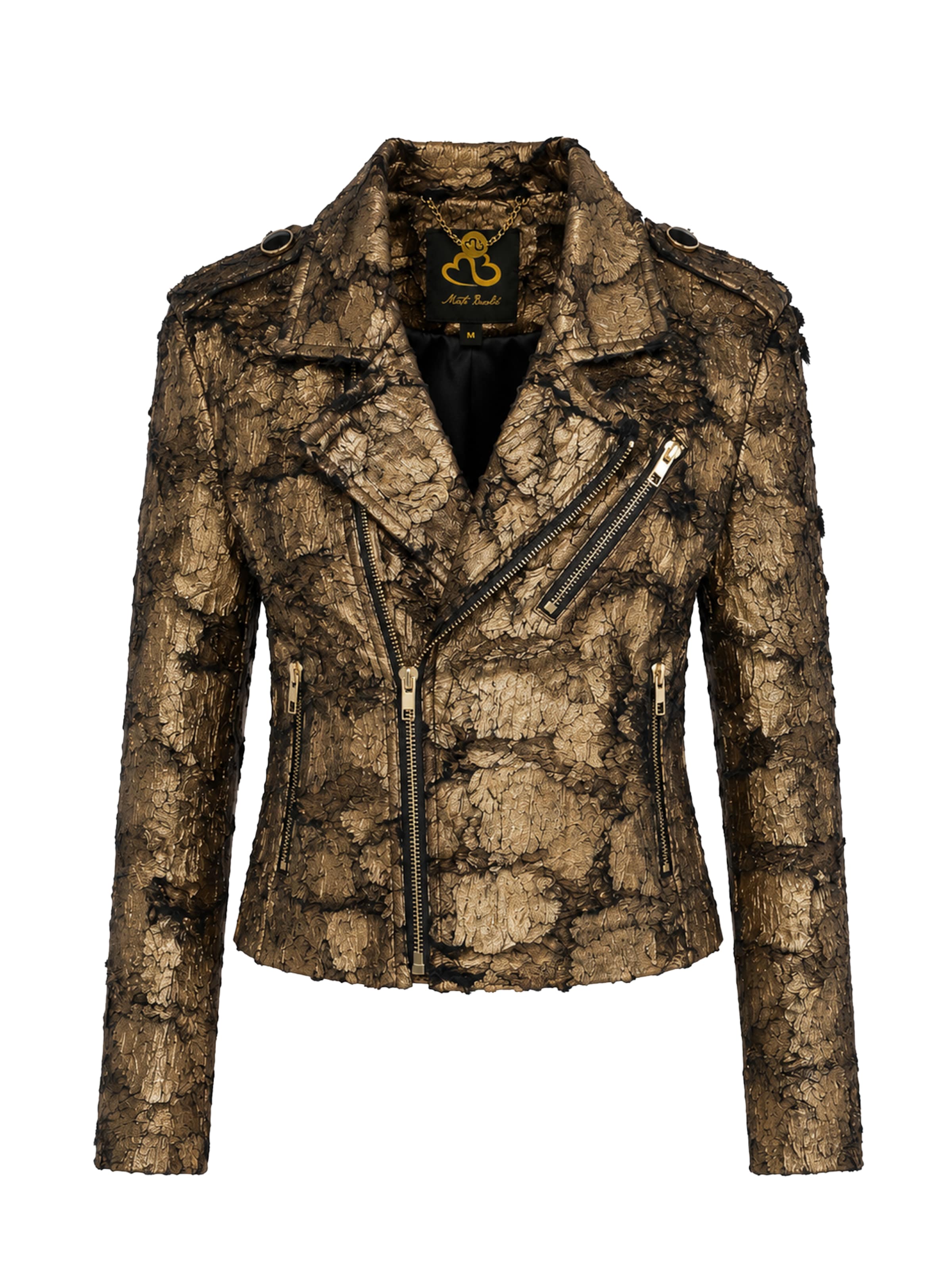 MB by Marta Buzolic Between-season jacket in Gold: front