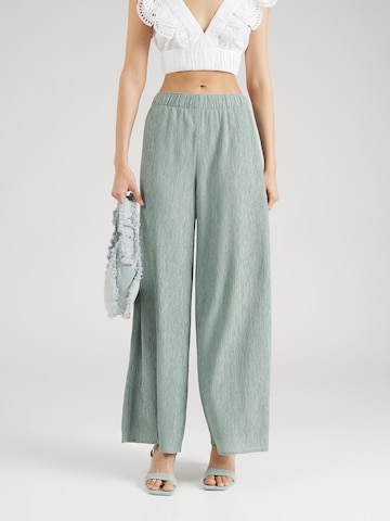 Abercrombie & Fitch Wide leg Pants in Green: front