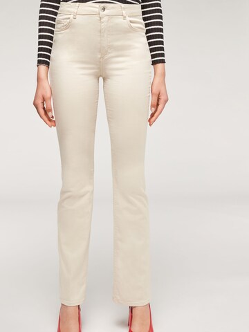 CALZEDONIA Flared Jeans in Beige: predná strana