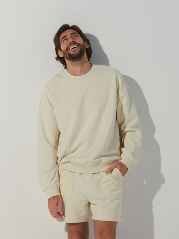 ABOUT YOU x Alvaro Soler Sweatshirt 'Pierre' in Beige