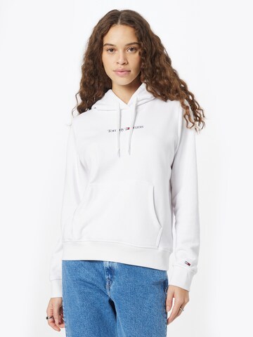 Tommy Jeans Sweatshirt in Weiß: predná strana