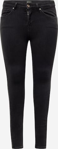 ONLY Carmakoma Skinny Jeans 'Power' i svart: forside