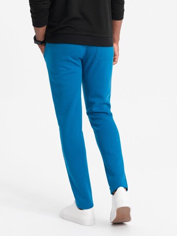 Effilé Pantalon Ombre en bleu