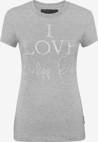 Maglietta di Philipp Plein in grigio: frontale