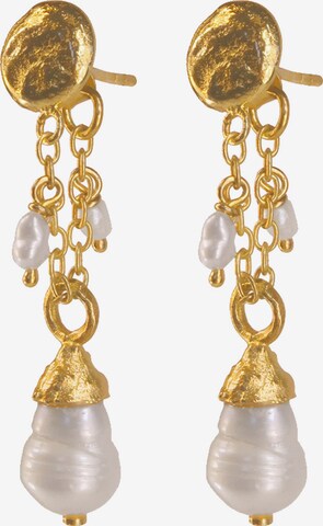 Boucles d'oreilles 'Summertime' Haze&Glory en or : devant