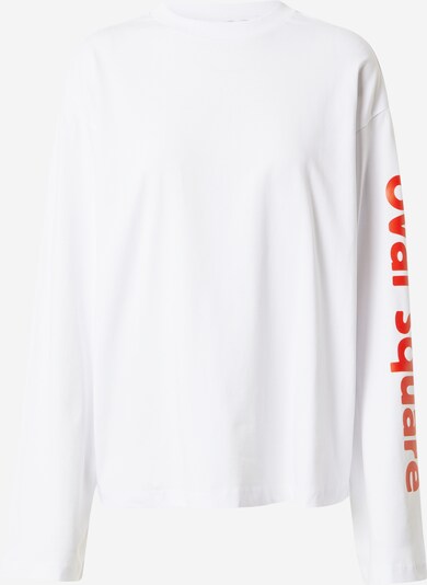 Oval Square Shirt 'Flava' in orangerot / weiß, Produktansicht