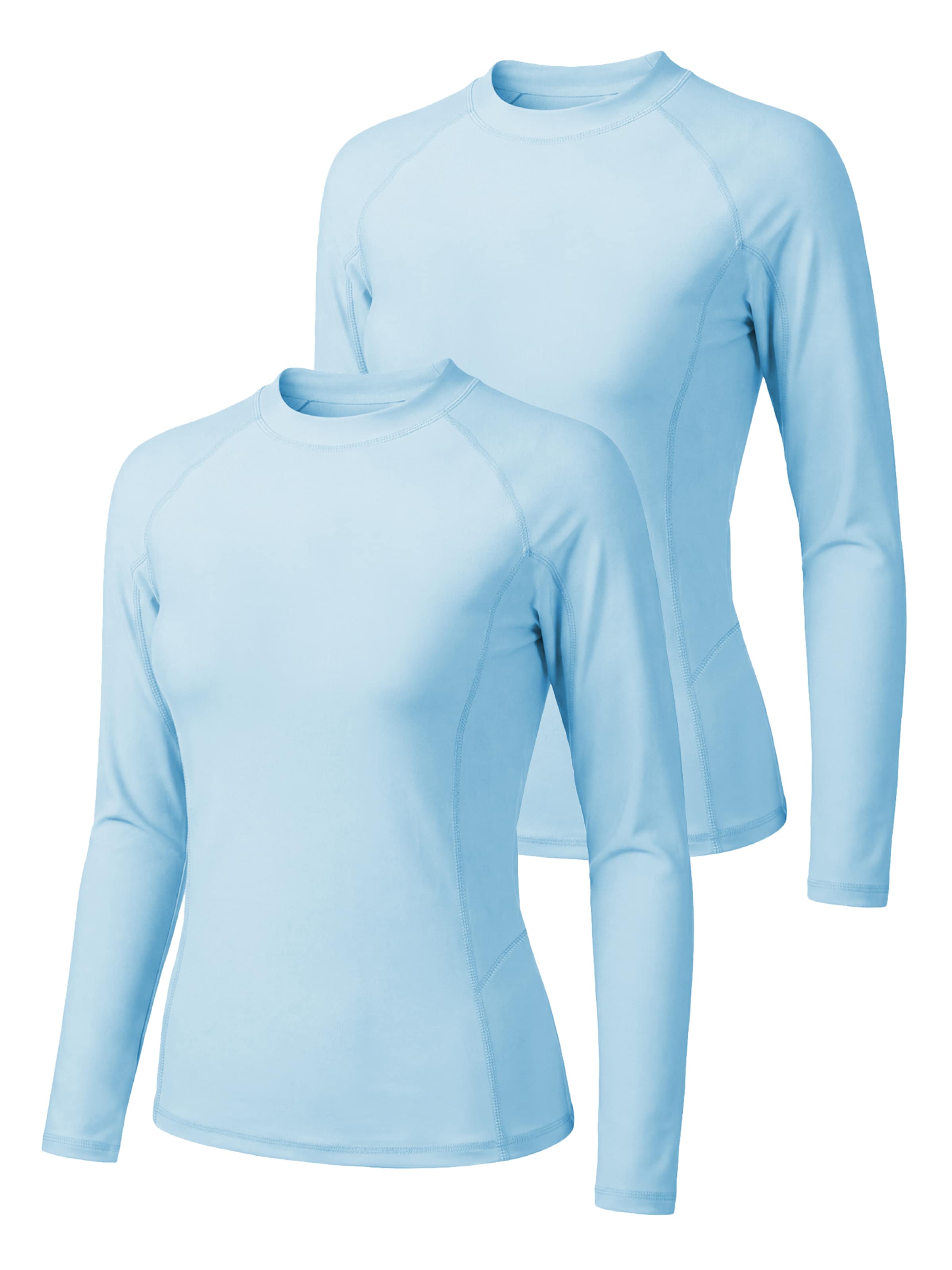 MEETWEE Maillot de bain sport '2 Pack UV protection T-Shirt' en L en bleu, Vue avec produit