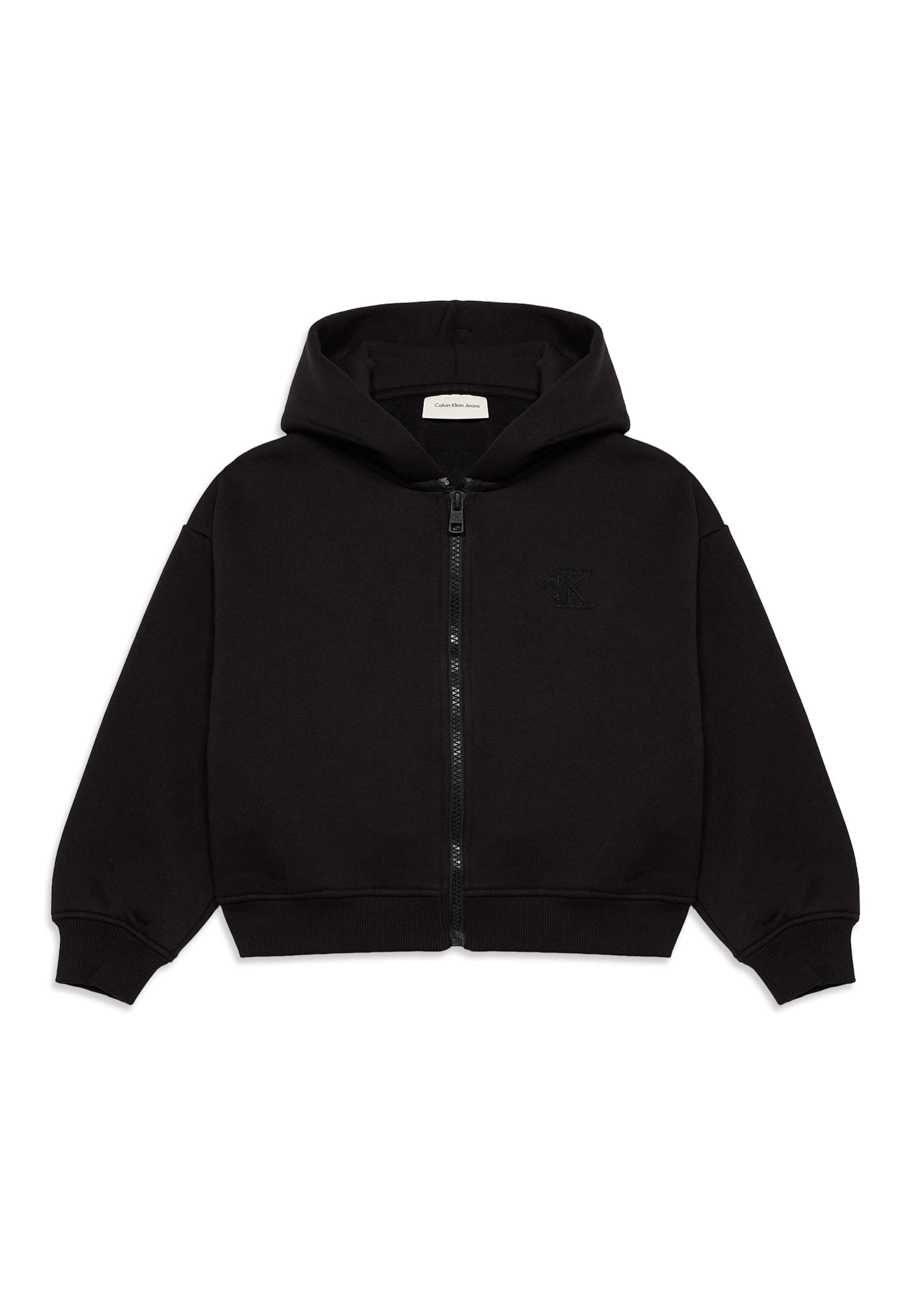 Hanorac de la Calvin Klein Jeans pe negru: față