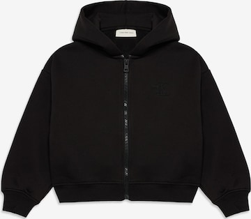 Hanorac de la Calvin Klein Jeans pe negru: față