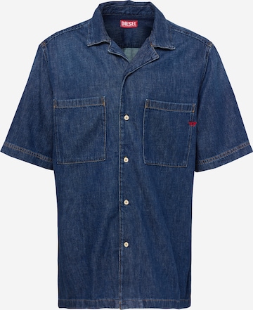 DIESEL Regular fit Button Up Shirt 'D-PAROSHORT' in Blue: front