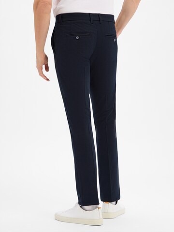 Finshley & Harding Slim fit Pants ' Dylan' in Blue