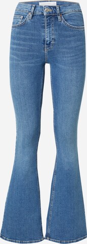 TOPSHOP - Flared Calças de ganga 'Jamie' em azul: frente