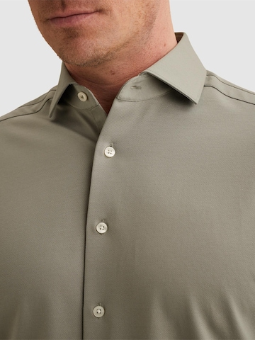 VANGUARD Regular fit Overhemd 'Elevated Knit shirt with widespread collar' in Groen