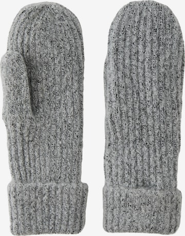 PIECES Mittens 'PCPyron' in Grey: front