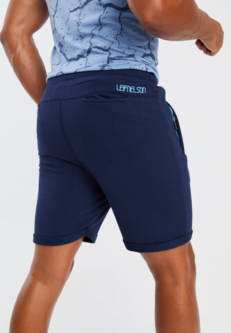 Leif Nelson Slimfit Shorts 'LN-8299' in Blau