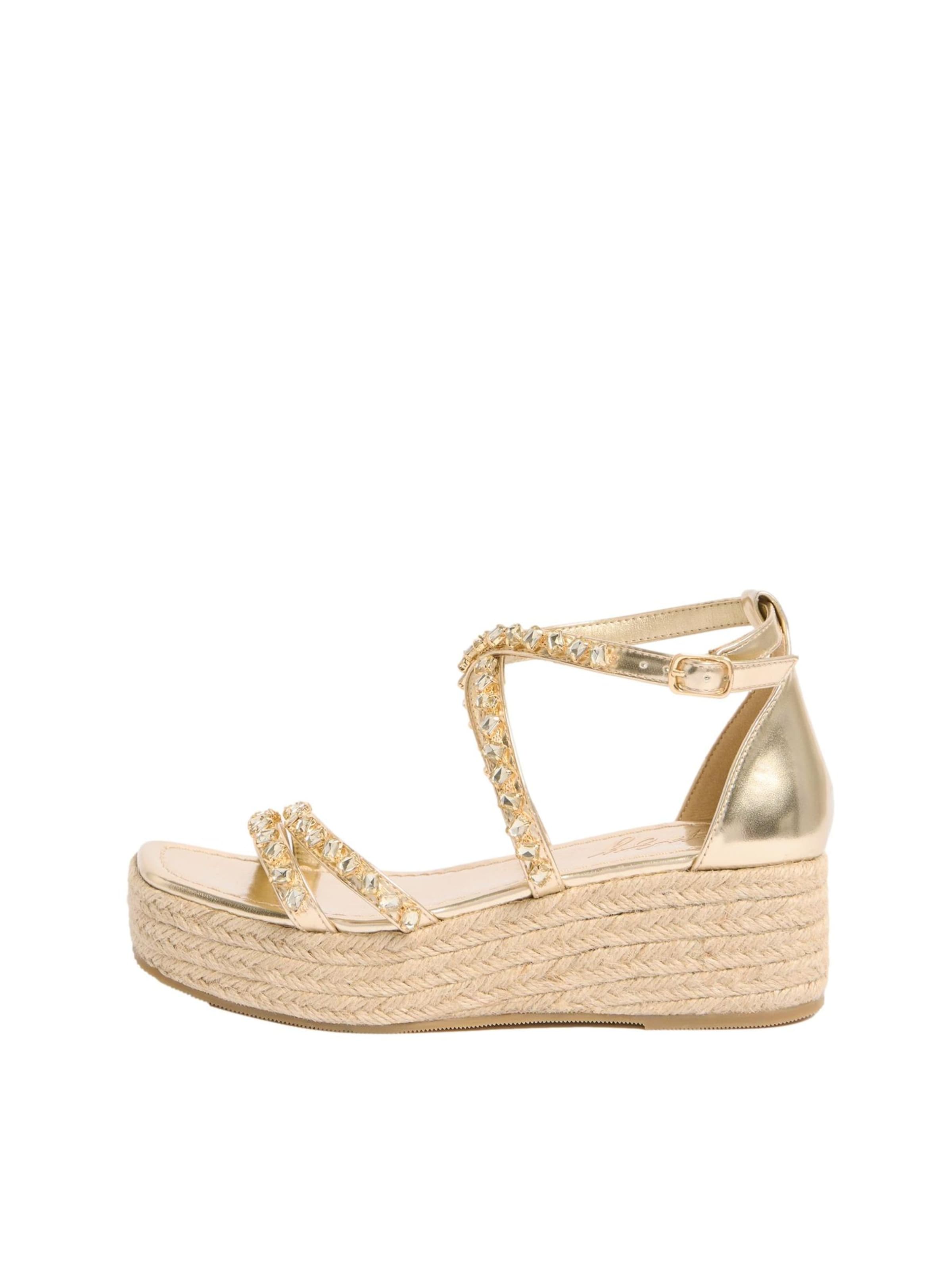 Lipsy Sandalen met riem in Goud: voorkant