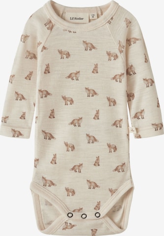 NAME IT - Pijama entero/body en beige: frente