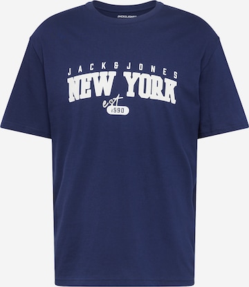 Tricou 'CORY' de la JACK & JONES pe albastru: față