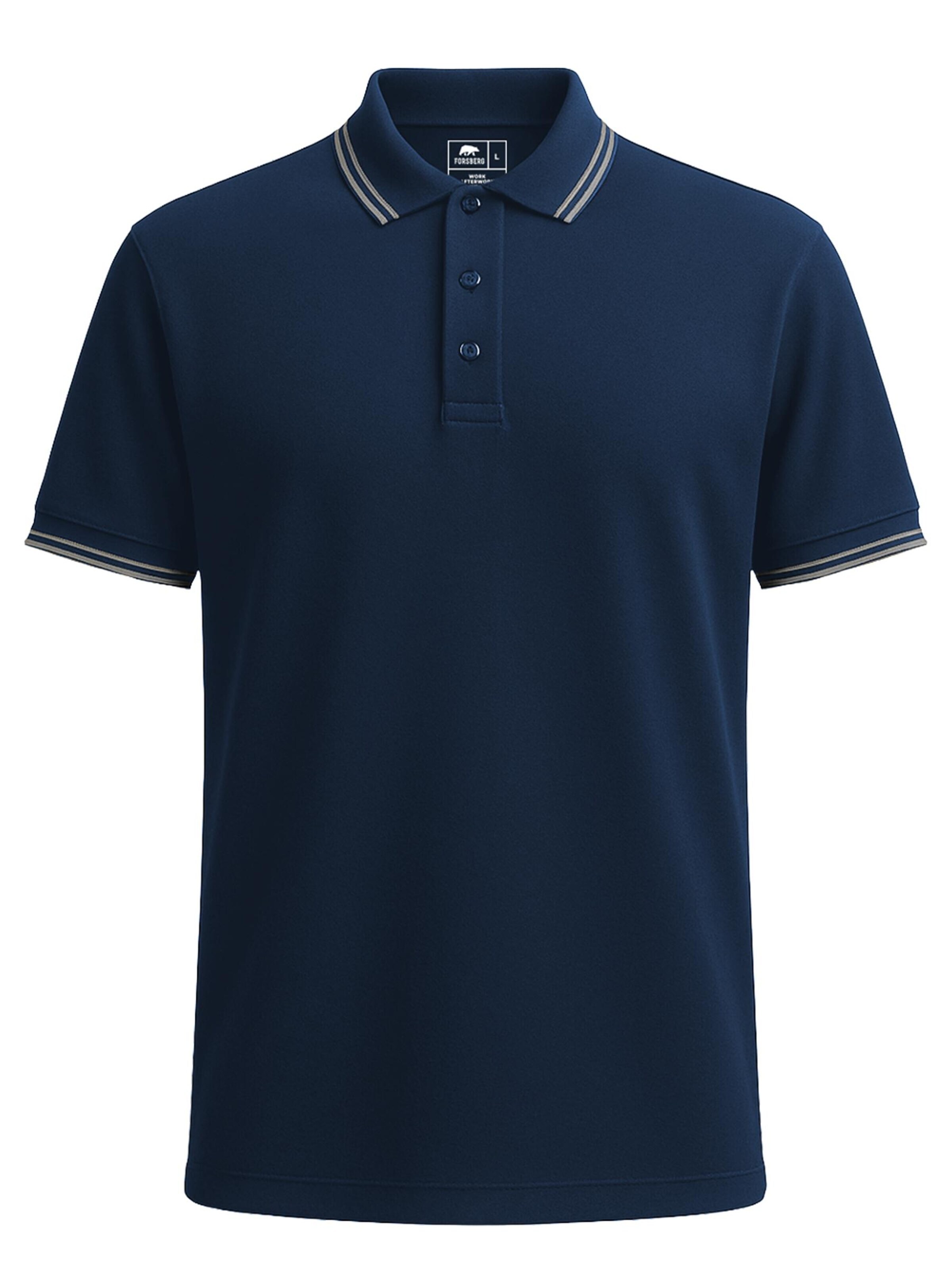 FORSBERG Shirt 'Marcoson Poloshirt' in Blue: front