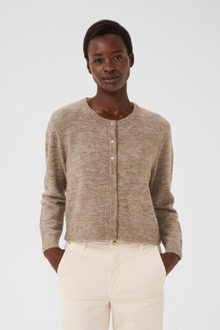 Part Two Gebreid vest 'Linika' in Beige: voorkant