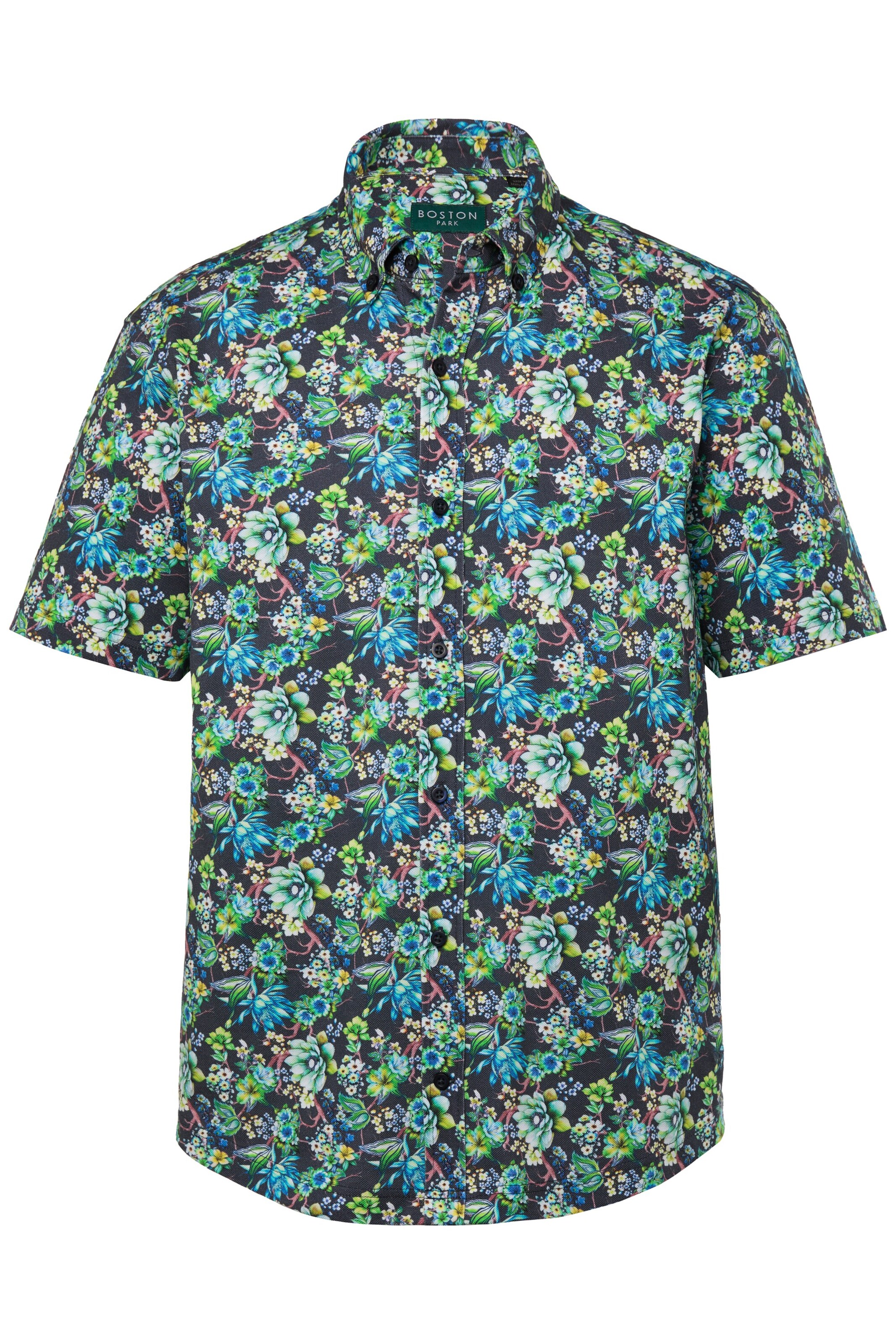 Boston Park Comfort fit Overhemd in Blauw: voorkant