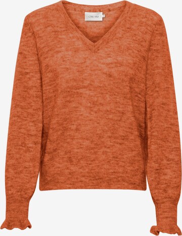 Cream Sweater 'Blu' in Orange: front